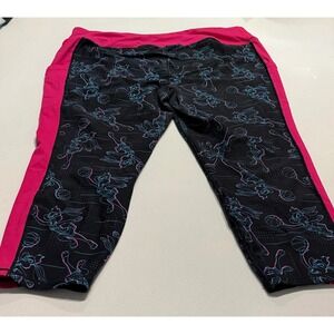 Space Jam A New Legacy Bugs Bunny Graphic Print Capri Leggings Women's Size 4X